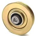 Terre Products V-Groove Idler Pulley - 3'' Dia.- 3/8'' Bore - Steel 35309038A